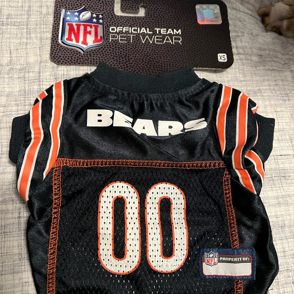 NFL Bears Pet Jersey in Black and Orange